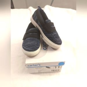 Carter's boys' navy blue shoes